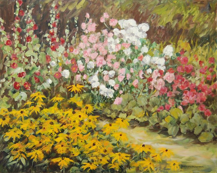 Blumengarten - 40 x 50 cm, Öl.jpg